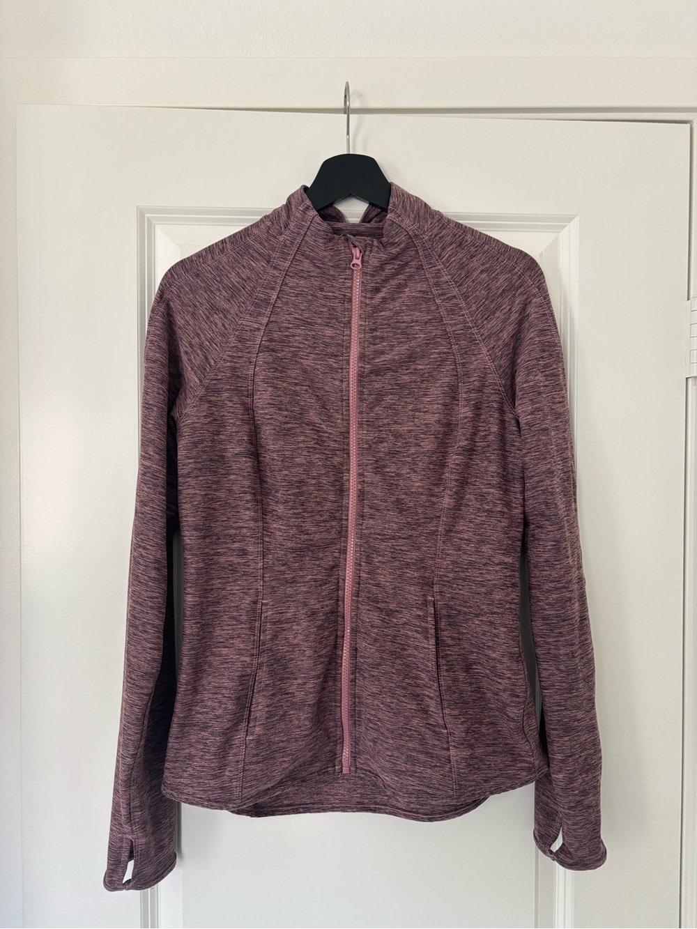 Yogalicious Heathered Pink Zip Up